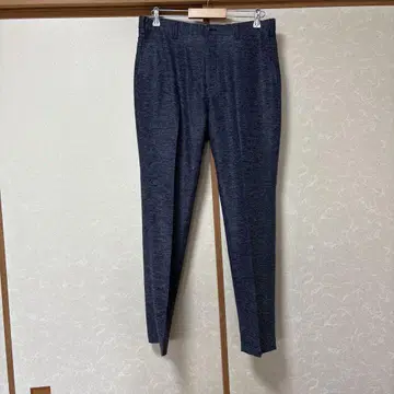 네이비 스트레치 슬랙스