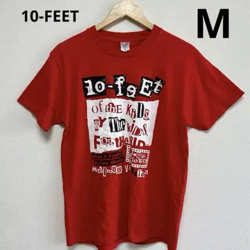 10-FEET 라이브 티셔츠 사이즈 M 빨간색
