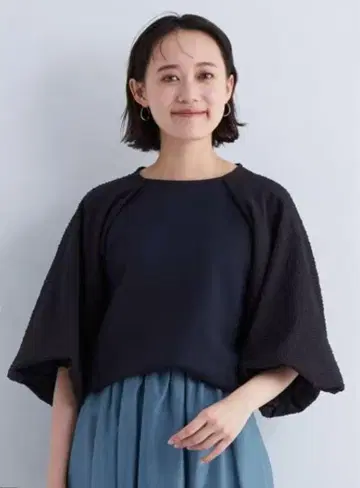 그린 라벨 릴랙싱 벌룬 슬리브 튜닉