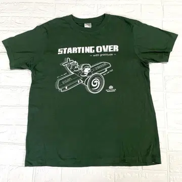 Printstar STARTING OVER 티셔츠 그린 빔즈 M