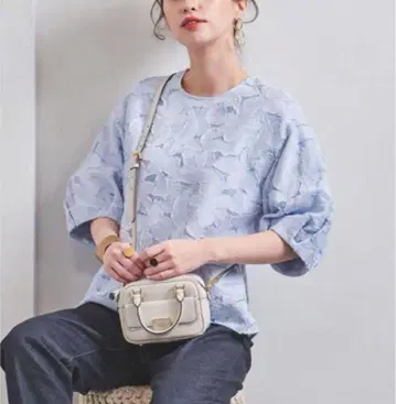 UNITED ARROWS 컷 자카드 블라우스 36