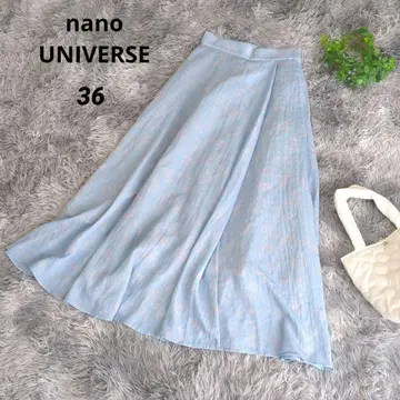 나노 유니버스 nanoUNIVERSE 플레어 스커트 [36] 라이트 블루