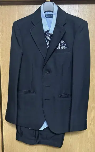 블랙 비즈니스 정장(160cm) 세트