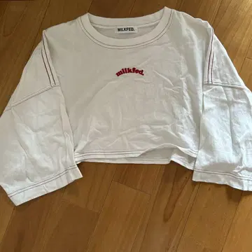 MILKFED. 크롭 티셔츠 ONE SIZE 화이트