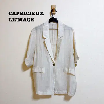 CAPRICIEUX LE'MAGE 반팔 시어 셔츠 자켓