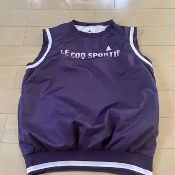 LE COQ SPORTIF 퍼플 베스트 L 사이즈