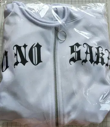 옆집 사카타 개 귀 후드티 화이트