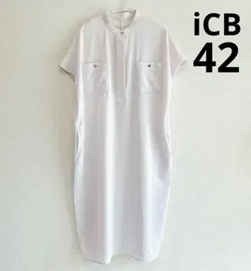 iCB 밴드 카라 셔츠 원피스 42