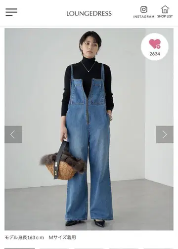 LOUNGEDRESS 데님 살로펫 M 사이즈