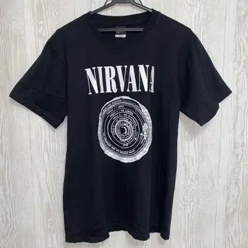 닐바나 NIRVANA 밴딩 티셔츠 블랙 L