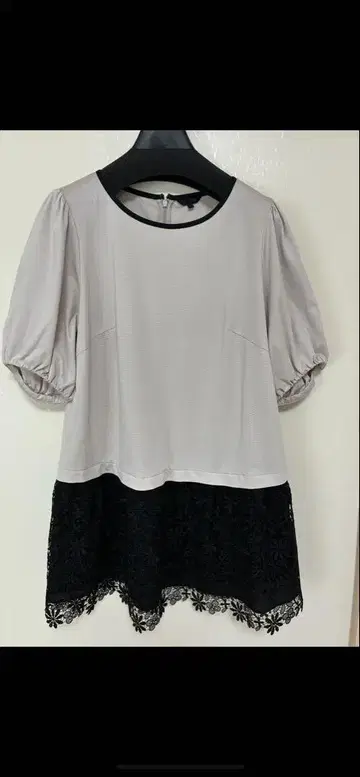 TO BE CHIC 튜닉 레이스 밑단