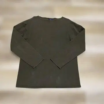 1990 SAINTJAMES 빈티지 올리브 그린 긴팔 티셔츠