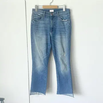MOTHER INSIDER CROP STEP FRAY 데님 팬츠
