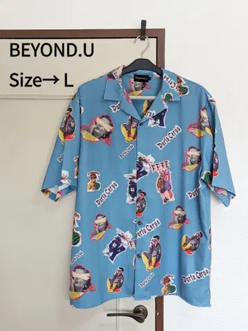 BEYOND.U 비욘드 유 알로하 셔츠 L 사이즈 반팔 남성용 셔츠