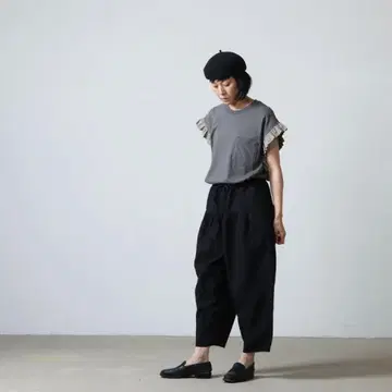 GAUZE#(거즈) KLIMT PANTS 린넨 크림토 팬츠 블랙