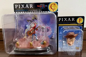 PIXAR 리멤버 미 씬 피규어 & 우디 페이스 마그넷