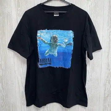 닐바나 NIRVANA 밴딩 티셔츠 블랙 XL