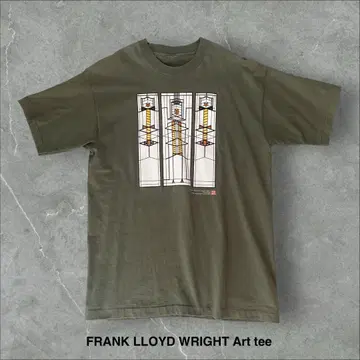 FRANK LLOYD WRIGHT 아트 그래픽 티셔츠 90년대 레어