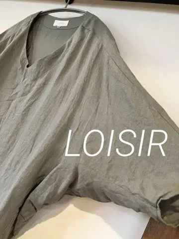 LOISIR 린넨 100% 돌먼 슬리브 튜닉