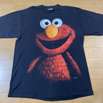 ELMO 티셔츠 빈티지 블랙