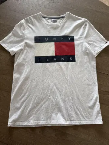 TOMMY JEANS 로고 프린트 티셔츠 L