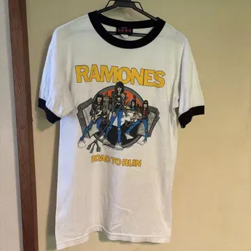 RAMONES 라모네스 티셔츠 래글런 반팔 티셔츠 레어