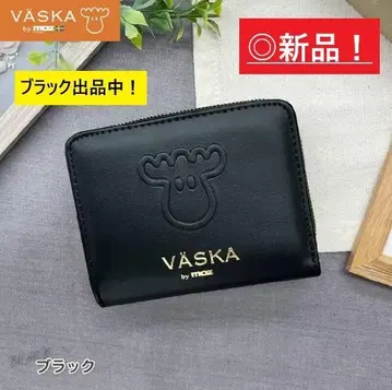 새상품 VASKA by moz 모즈 지갑 두겹 지갑 블랙 기프트로도 적합
