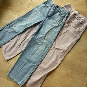 유니클로 스트레이트 데님 2종 세트