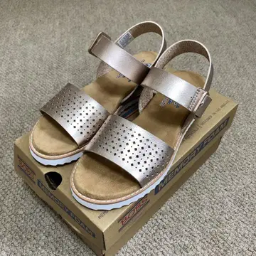 SKECHERS BOBS 스케쳐스 밥스 샌들 골드 23cm