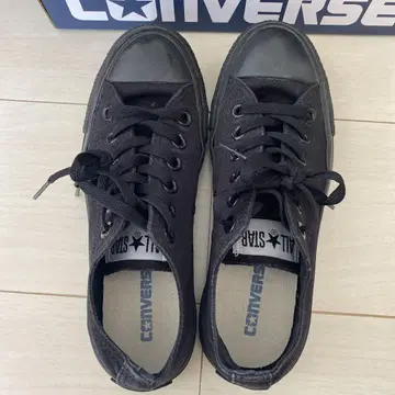CONVERSE 블랙 스니커즈 박스 포함