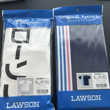 LAWSON 오리지널 티셔츠 L 사이즈 화이트/네이비