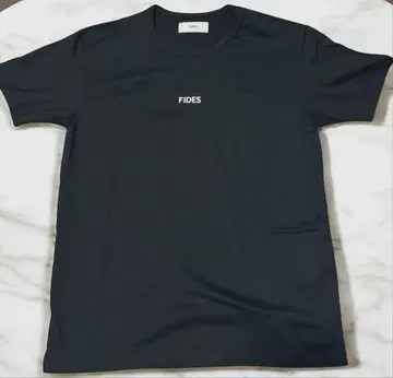 인기 FIDES 블랙 티셔츠 M 일본제 면 100 % COTTON