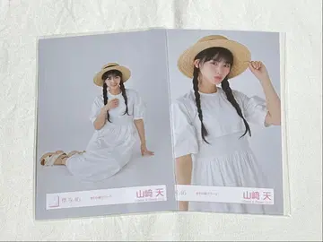 사쿠라자카46 야마자키 텐 브로마이드 밀짚모자 코디