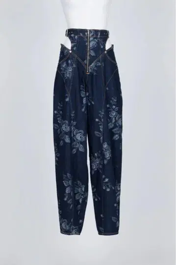 FETICO ROSE DENIM HIGH-WAIST JEANS 페티코