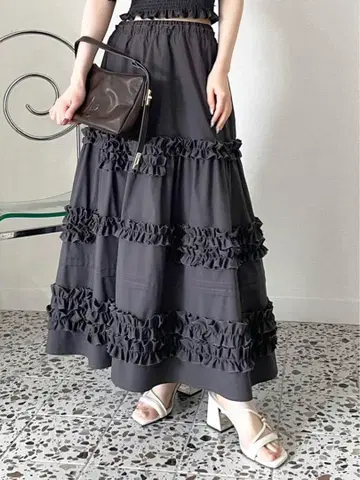 LILYBROWN 프릴 티어드 스커트