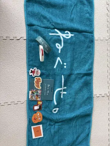 네구세. 타월, 고무 밴드, 스티커 세트
