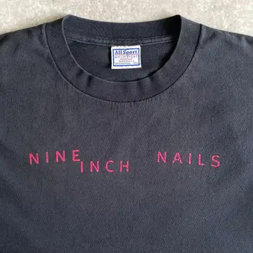 90s NINE INCH NAILS 프로모션 티셔츠 USA제 블랙 S