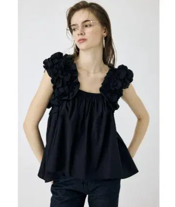 moussy SHOULDER FRILLS 상의