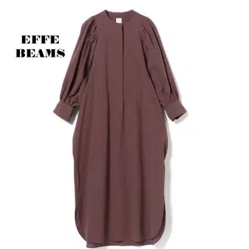 미사용 EFFE 빔즈 개더 슬리브 셔츠 원피스