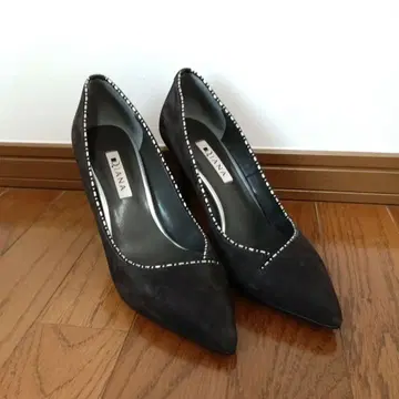 Diana 다크 그레이 스웨이드 하이힐 24.5cm