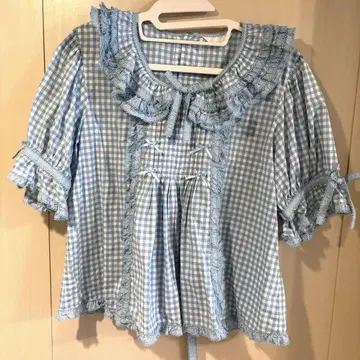 핑크하우스 깅엄 체크 셋업