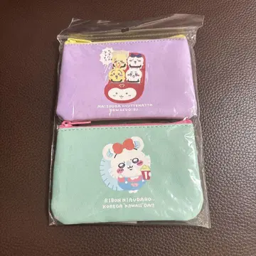 치이카와 (먼작귀) 두근두근 유원지 2개 세트 파우치 (롤러코스터)