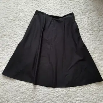 미사용 새상품 빅 사이즈 애니에스베 플레어 스커트 블랙 면 XL 42