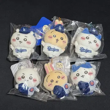치이카와 MLB 다저스 컵스 마스코트 전 6종 세트 컴플리트