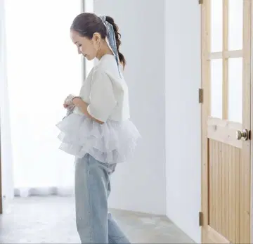 Bluelea 블루레아 Hem tulledocking pullover