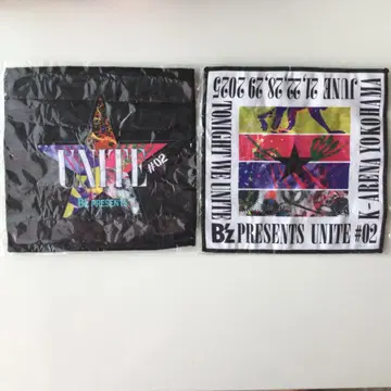 B'z UNITE#02 회장 한정판 가챠 미니 토트백 파이버 타월