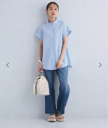 그린 라벨 릴랙싱 반팔 셔츠 프릴