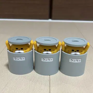 노라네코 군단 3 미니어처 피규어 아이스크림 캔 3개 세트