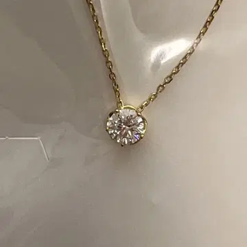 다이아 모니크 심플 다이아 목걸이 925 스털링 실버 골드