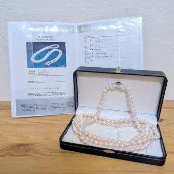 진주 CULTURED PERL 세미 라운드 세미 바로크 쉐이프 목걸이
